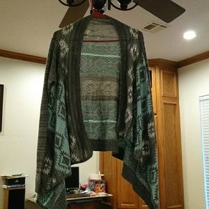 Grey and teal cardigan